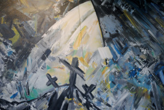 Christian Ludwig Attersee: "Karfreitag" (Ausschnitt)